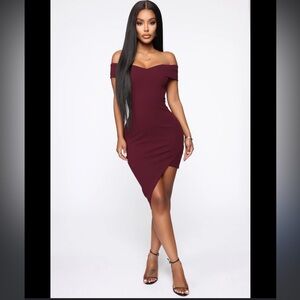 Fashion Nova Do or Die Dress plum